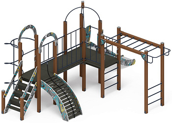 Навина (Техно-голубой) - ДИК 2.09.05-01 - Игровой комплекс H=1200