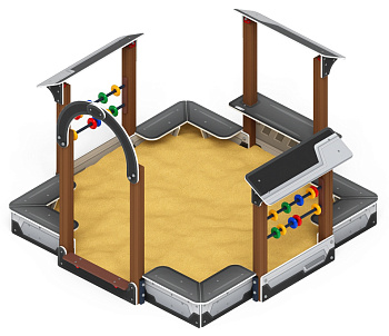 Песочный дворик Теремок (Техно) - ИО 6.01.04-04