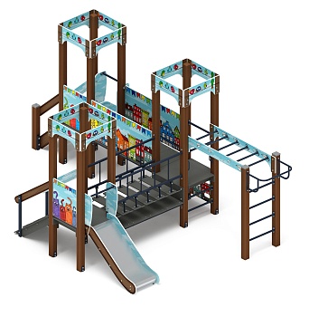 Королевство (Коты) - ДИК 1.15.08-11 - Игровой комплекс H=750