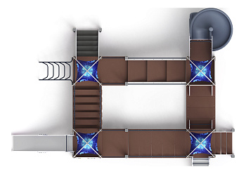 Космопорт (Космос) - ДИК 2.14.02-02.И1 - Игровой комплекс H=750 H=1200 H=2000