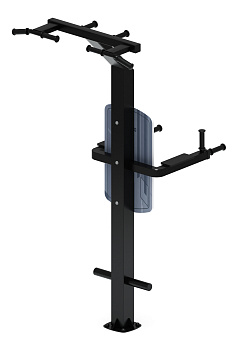 Турник три хвата+брусья (серый) - Уличный тренажер - СТ 012-13