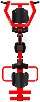 Тяга верхняя+Флекс (красный) - Уличный тренажер - СТ 021-11.И1