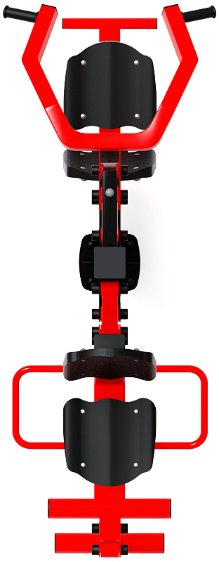 Тяга верхняя+Флекс (красный) - Уличный тренажер - СТ 021-11.И1