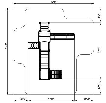 Лукоморье - ДИК 2.25.09-01 - Игровой комплекс H=1200