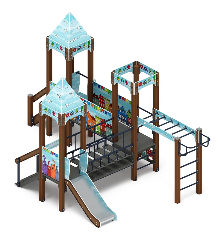 Королевство (Коты) - ДИК 1.15.08-21 - Игровой комплекс H=750