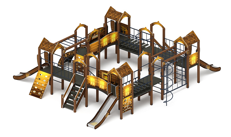 Остров детства (ЭКО) - ДИК 2.01.8.01-02 - Игровой комплекс H=1200