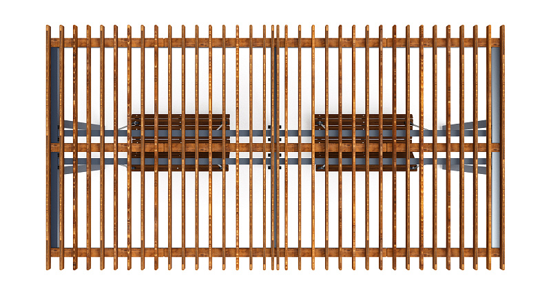 Пергола с диваном - МФ 78.04.02-И1 /с поликарбонатом/