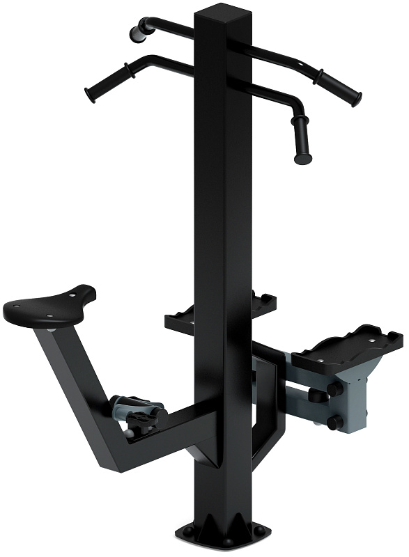 Степ+Вело (серый) - Уличный тренажер - СТ 018-13.И1