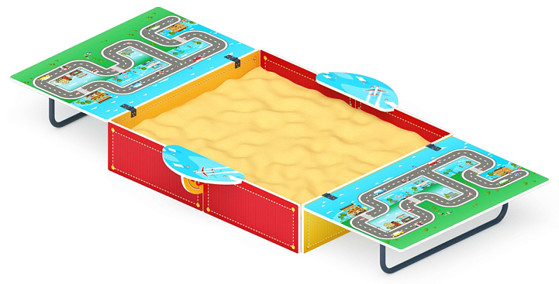 Песочница с крышкой средняя (Игра) - ИО 5.01.11-06