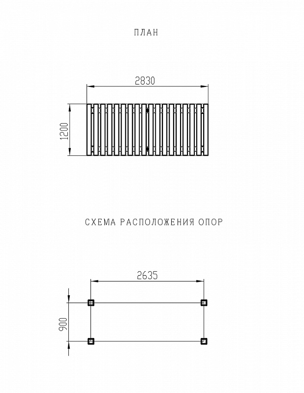 Пергола (СКИФ) - МФ 77.06.01-01 /без поликарбоната/