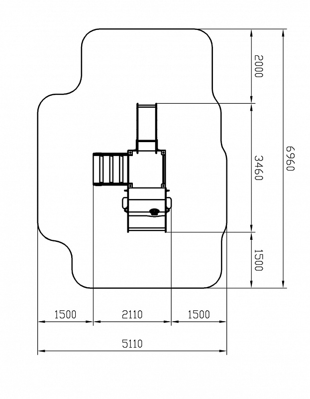 Машинка (оранжевый) тип 4 - ДИК 1.03.1.04-01 - Игровой комплекс H=750