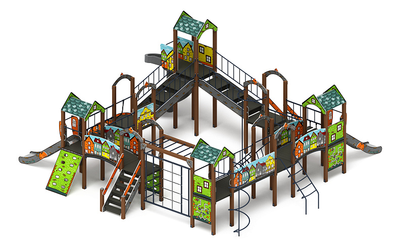 Остров детства (Город) - ДИК 2.01.8.02-01.И1 - Игровой комплекс H=1200 H=2000