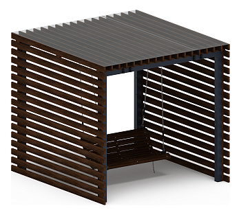 Пергола с диваном - МФ 78.01.01-И1 /с поликарбонатом/