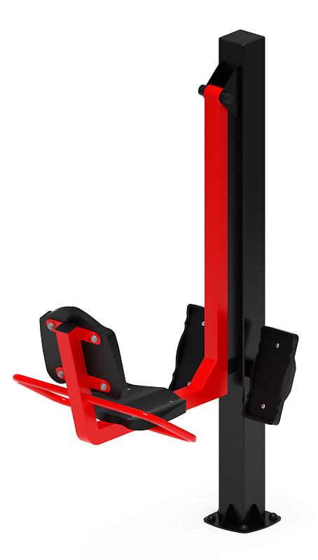 Жим ногами (красный) - Уличный тренажер - СТ 011-11