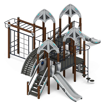 Космопорт (Серый) - ДИК 2.14.07-11 - Игровой комплекс H=1200