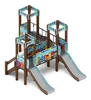 Королевство (Коты) - ДИК 1.15.03-11 - Игровой комплекс H=900