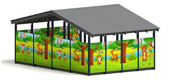 Теневой навес (Полянка) - МФ 70.6.4-07