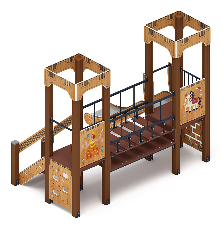 Королевство (Картонное) - ДИК 1.15.07-12 - Игровой комплекс H=900