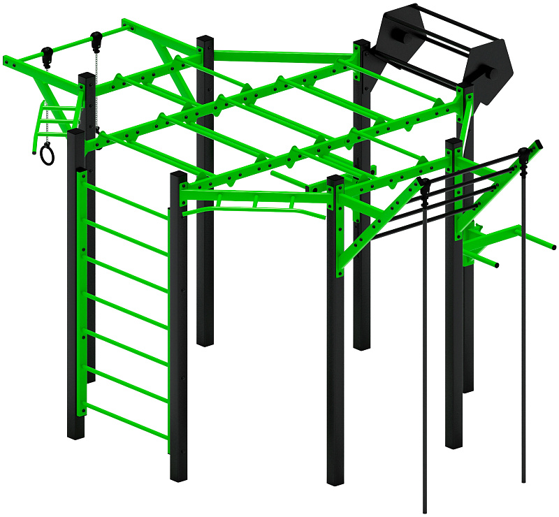 Многофункциональный спортивный комплекс (зеленый) МК 100.01-02