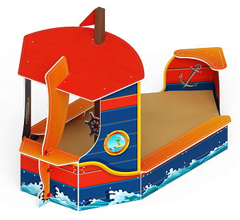 Песочница большая Катерок (Морской стиль) - ИО 5.03.02-02