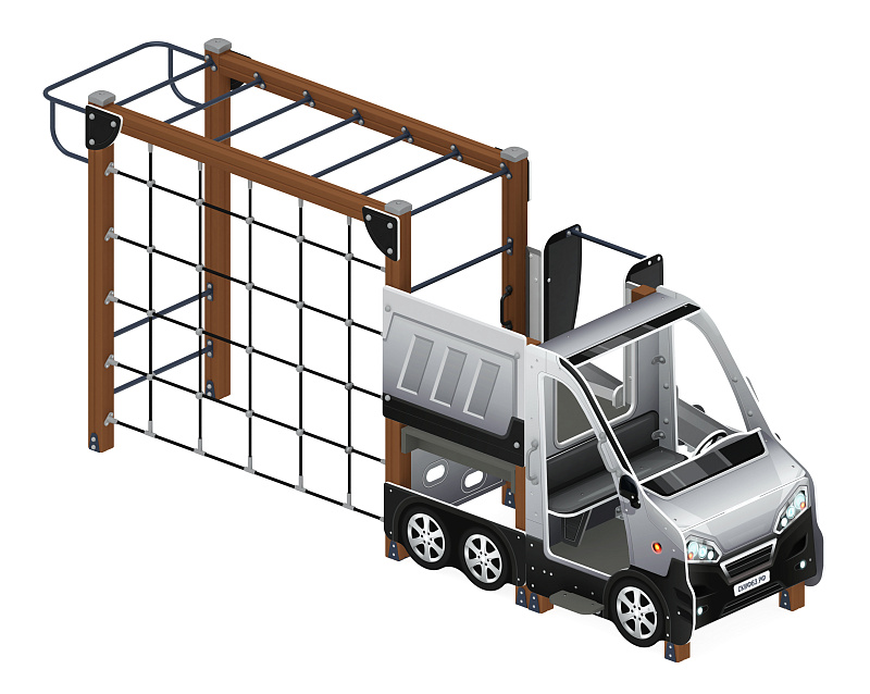 Машинка (серый) тип 2 - ДИК 1.03.1.02-02 - Игровой комплекс H=750
