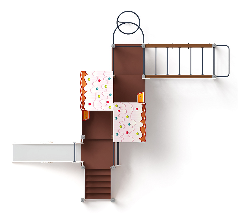 Теремок (Пряничный домик) - ДИК 2.07.02-02 - Игровой комплекс H=1200