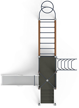 Навина (Техно-голубой) - ДИК 2.09.02-01 - Игровой комплекс H=1200