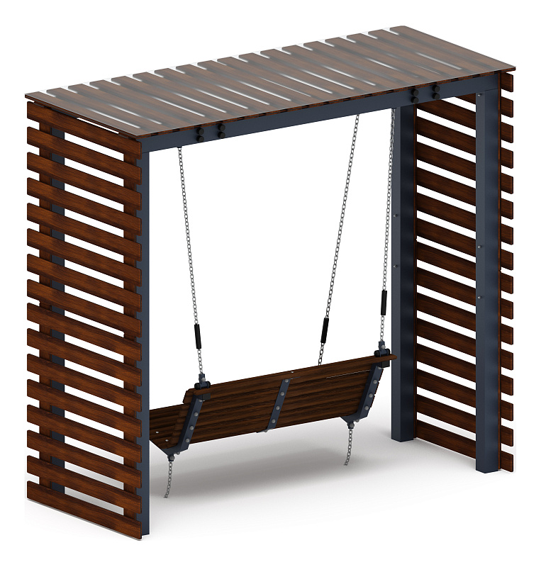 Пергола с диваном - МФ 78.05.01-И1 /с поликарбонатом/