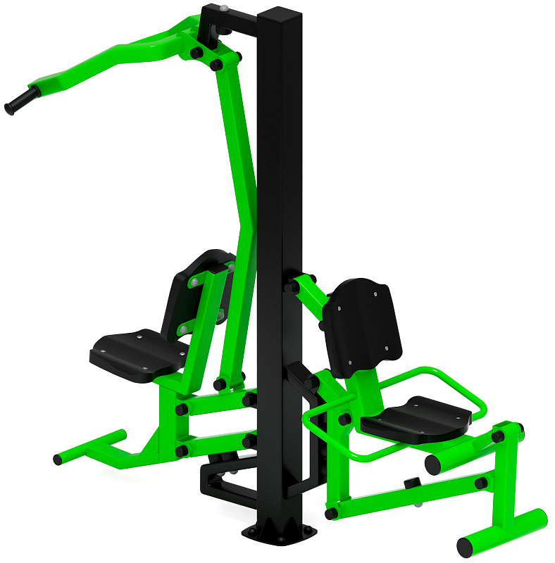 Тяга верхняя+Флекс (зеленый) - Уличный тренажер - СТ 021-12.И1