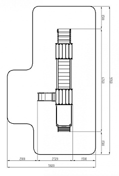 Паровозик (синий) - ДИК 1.03.5.03-01 - Игровой комплекс H=750