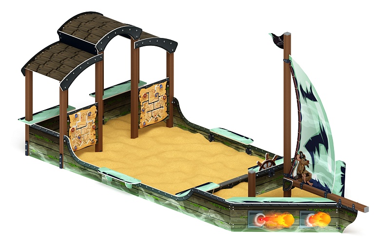 Песочный дворик Морская Яхта (Летучий Голландец) - ИО 6.03.01-04