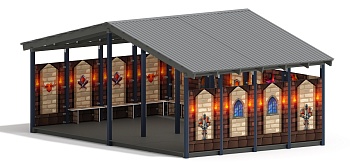 Теневой навес (Замок. Средневековый) - МФ 70.6.4-11