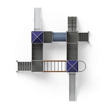 Замок (Пиксель) - ДИК 2.18.02-13 - Игровой комплекс H=1200 H=1500