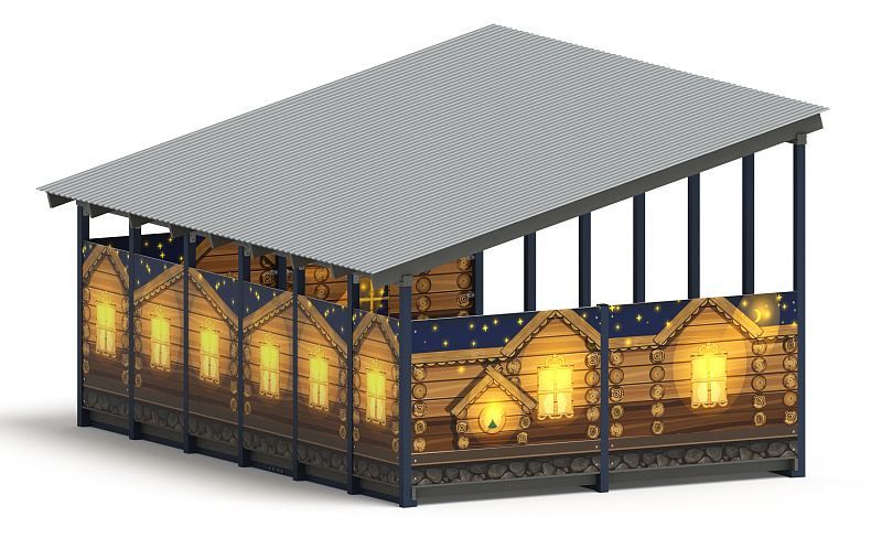 Теневой навес (Эко) - МФ 71.6.4-02