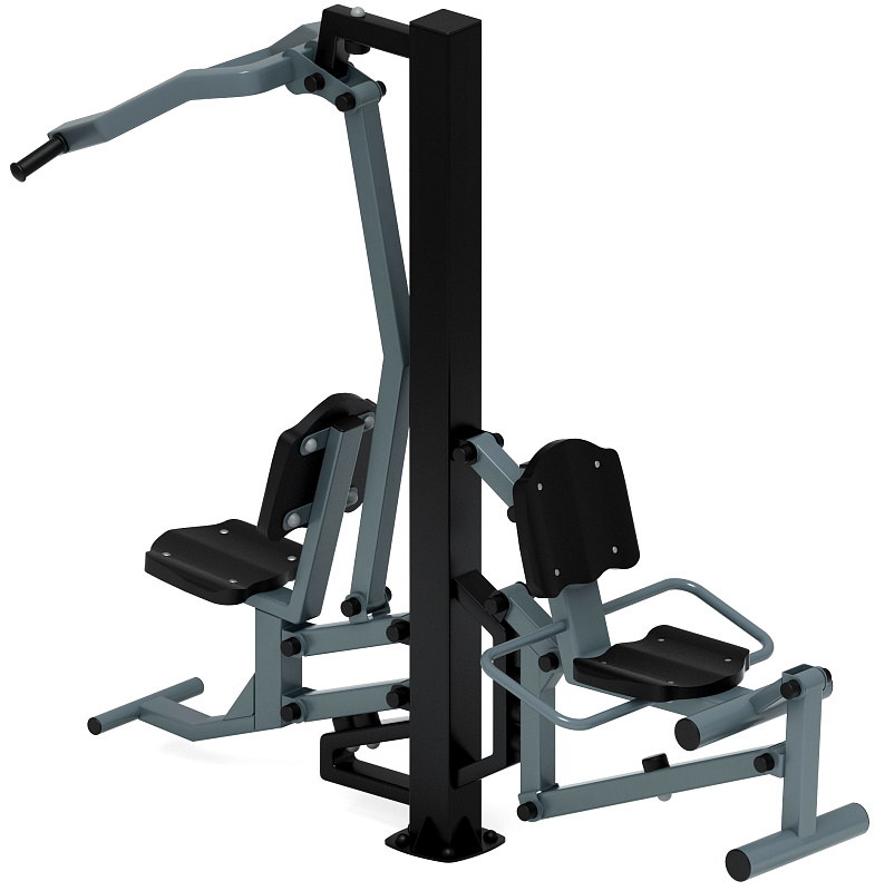 Тяга верхняя+Флекс (серый) - Уличный тренажер - СТ 021-13.И1