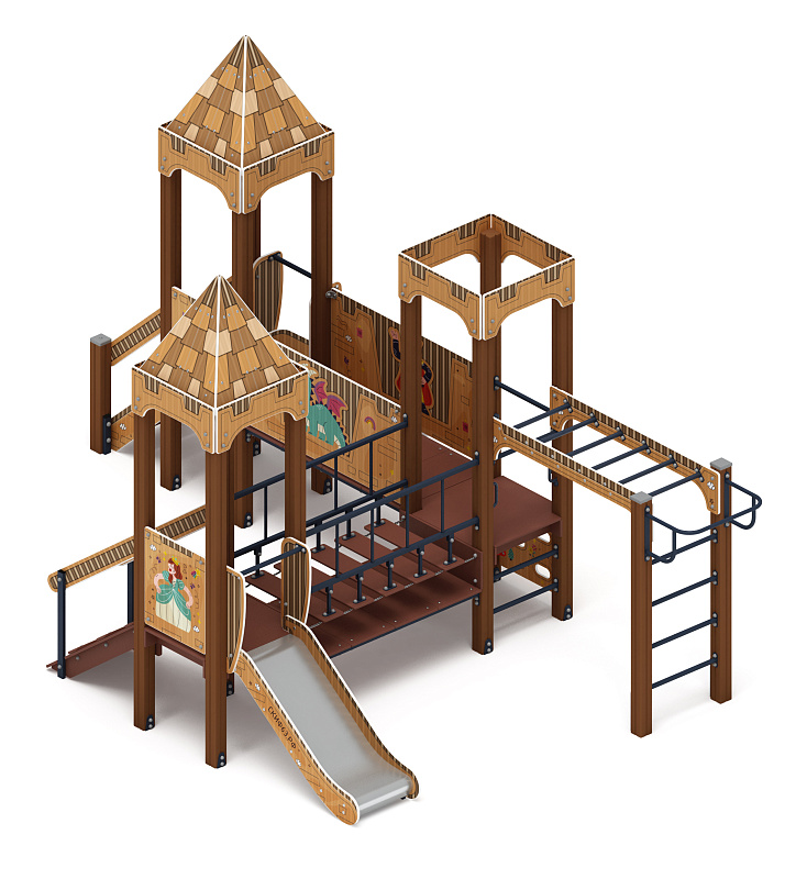 Королевство (Картонное) - ДИК 1.15.08-22 - Игровой комплекс H=750