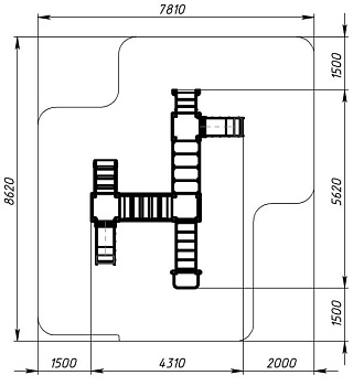 Королевство (Коты) - ДИК 1.15.08-21 - Игровой комплекс H=750