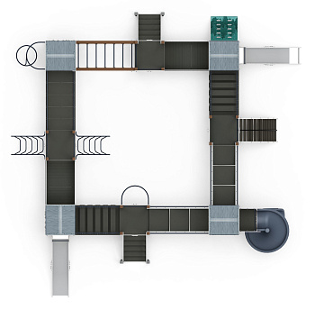 Остров детства (Тайга) - ДИК 2.01.8.02-03.И1 - Игровой комплекс H=1200 H=2000