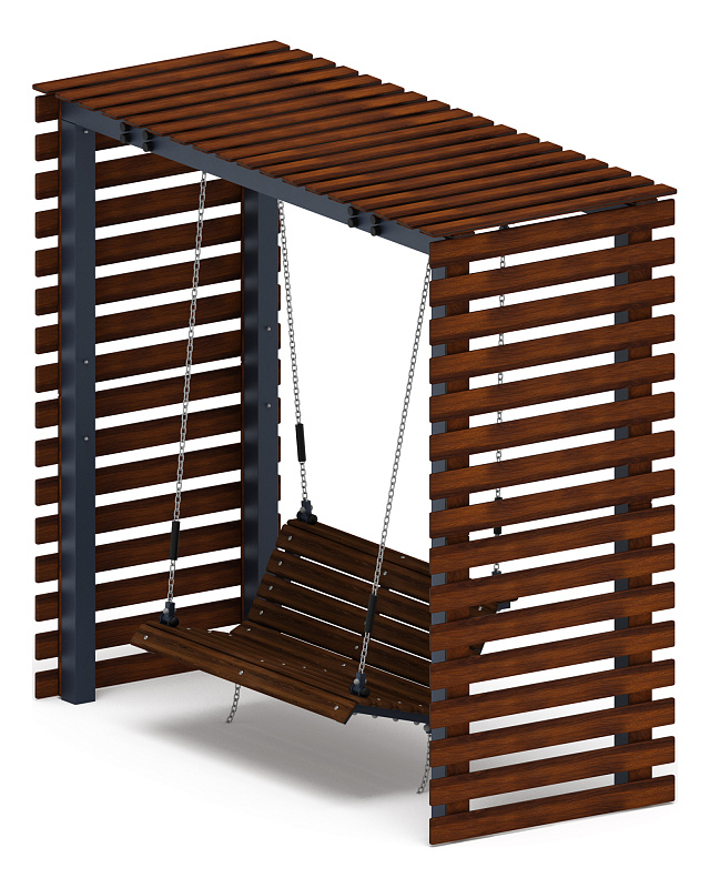 Пергола с диваном - МФ 78.05.01-01.И1 /без поликарбоната/