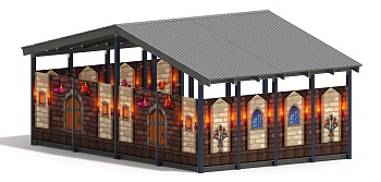 Теневой навес (Замок. Средневековый) - МФ 70.6.4-11