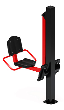 Жим ногами (красный) - Уличный тренажер - СТ 011-11