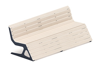 Скамья - МФ 42.02.05-21 (Беленый дуб) Д:2400  (под анкера)