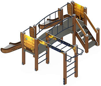 Карапуз (Эко) - ДИК 1.001.04-02 - Игровой комплекс Н=750