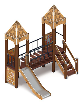 Королевство (Картонное) - ДИК 1.15.07-22 - Игровой комплекс H=900